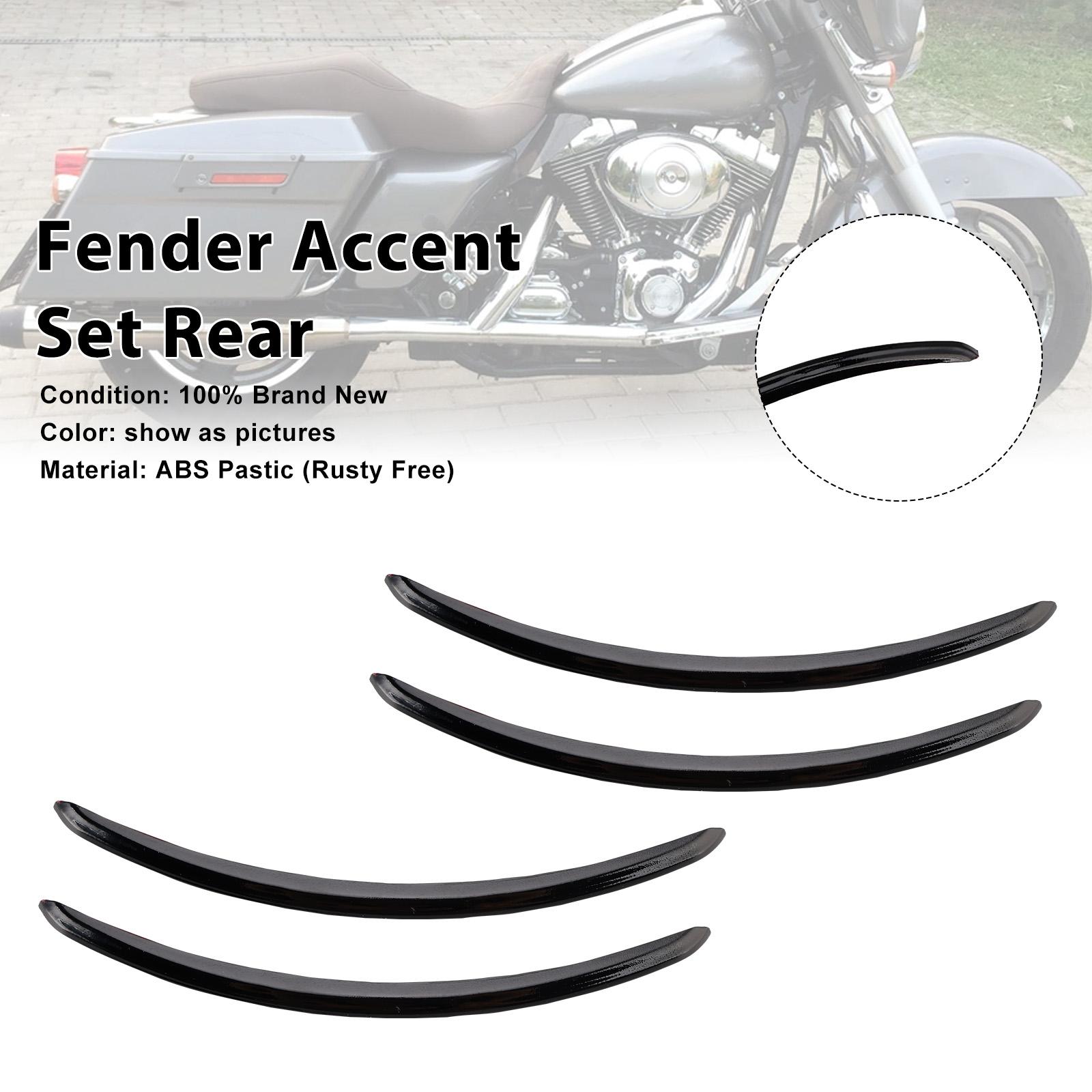 Rear Fender Accent Set For FLHX Street Glide 2006-2013 Black
Rear Fender Accent Set For FLHX Street Glide 2006-2013 Black
