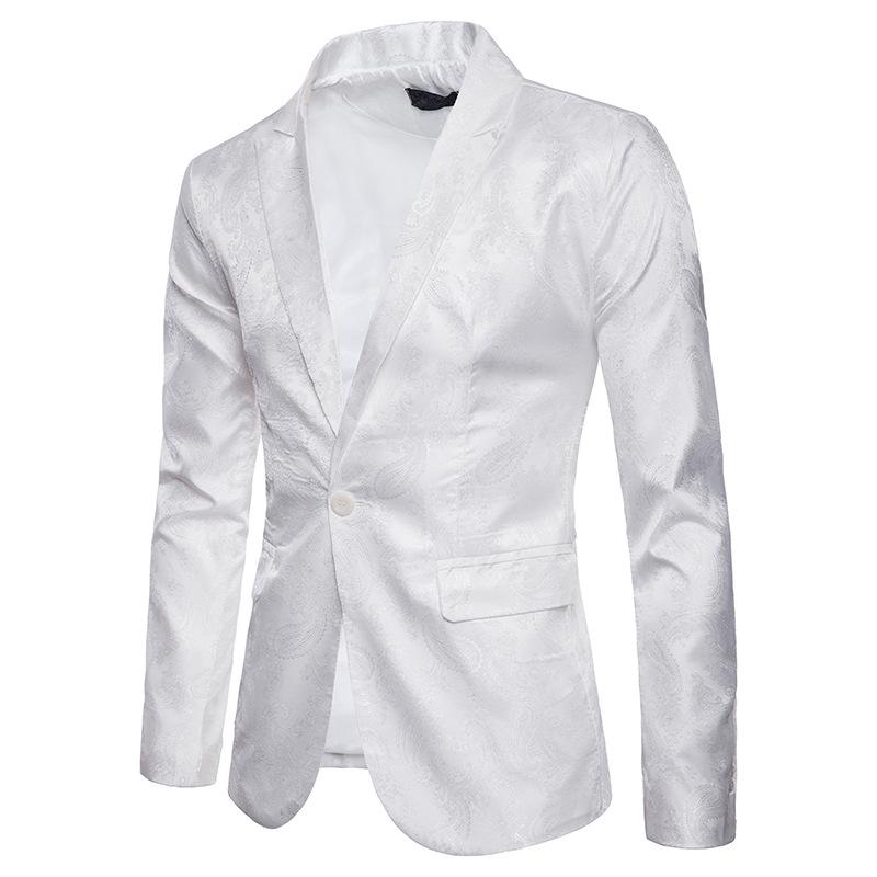 Men s Plus Size Court Style Dark Pattern Single Button Slim Fit Jacket XL білий
Men s Plus Size Court Style Dark Pattern Single Button Slim Fit Jacket XL білий
