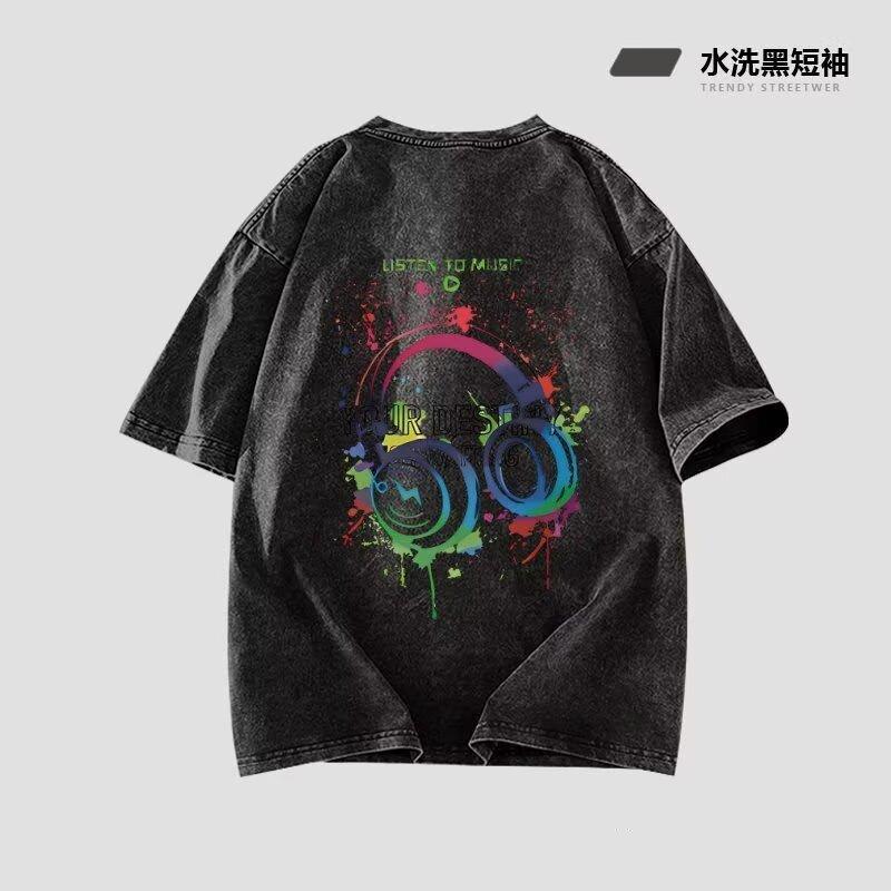 Short-Sleeved T-Shirt Men S Tide Summer Loose Five-Quarter Sleeve Top Ins Simple Printed Tops 5XL сірий колір
Short-Sleeved T-Shirt Men S Tide Summer Loose Five-Quarter Sleeve Top Ins Simple Printed Tops 5XL сірий колір