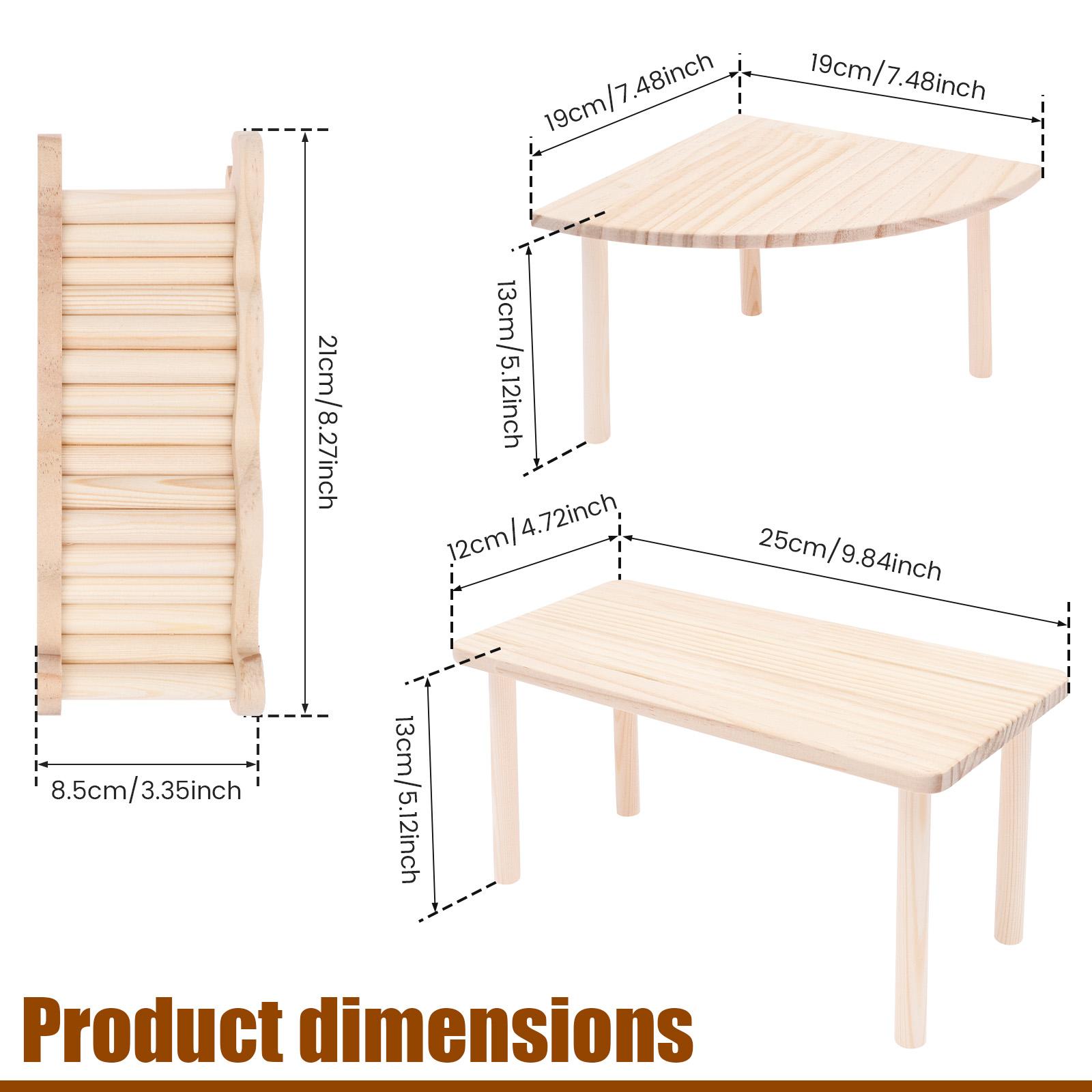 Wooden Hamster Ladder Platform Jumping Board Playground Hamster Climbing Stairs Toy Cage Accessories for Gerbils Small Pets
Wooden Hamster Ladder Platform Jumping Board Playground Hamster Climbing Stairs Toy Cage Accessories for Gerbils Small Pets