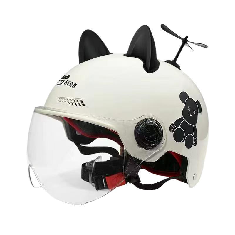 3C Certified Women s Electric Vehicle Summer Sun Protection Half Helmet - All-Season National Standard Scooter Helmet Matte White - Short Tea
3C Certified Women s Electric Vehicle Summer Sun Protection Half Helmet - All-Season National Standard Scooter Helmet Matte White - Short Tea