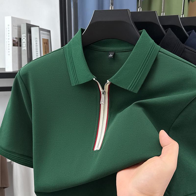 220g Men s Antibacterial Cool Touch Half-Zip Short Sleeve Polo Shirt with Lapel - Summer Plain XXL
220g Men s Antibacterial Cool Touch Half-Zip Short Sleeve Polo Shirt with Lapel - Summer Plain XXL