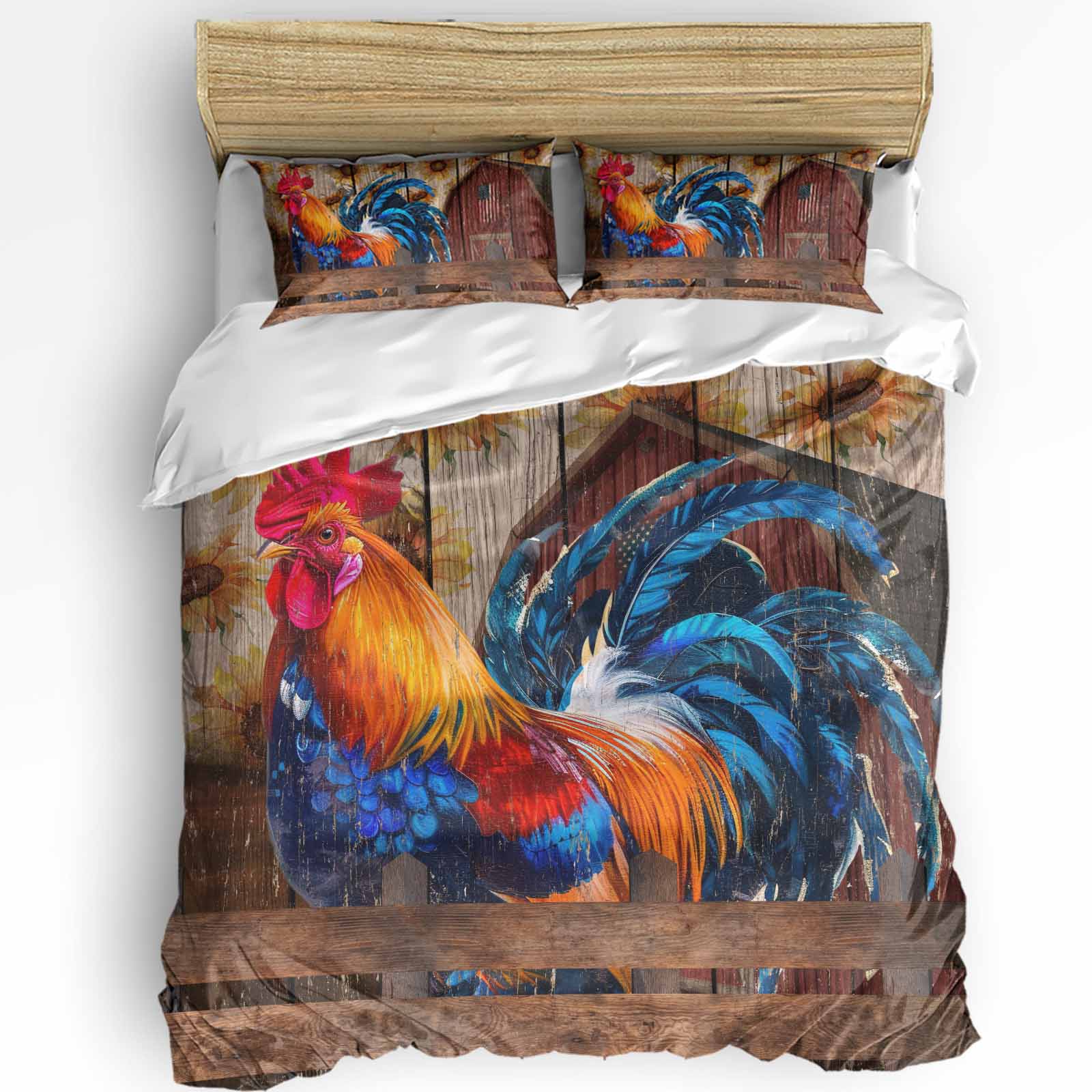 Comforter Farm Rooster Chicken Retro Illustration With Pillow Case Custom 3Pcs Bedding Set Double Bed Home Textile Comforter (quilt)-EU Single(135*200cm)3pcs
Comforter Farm Rooster Chicken Retro Illustration With Pillow Case Custom 3Pcs Bedding Set Double Bed Home Textile Comforter (quilt)-EU Single(135*200cm)3pcs