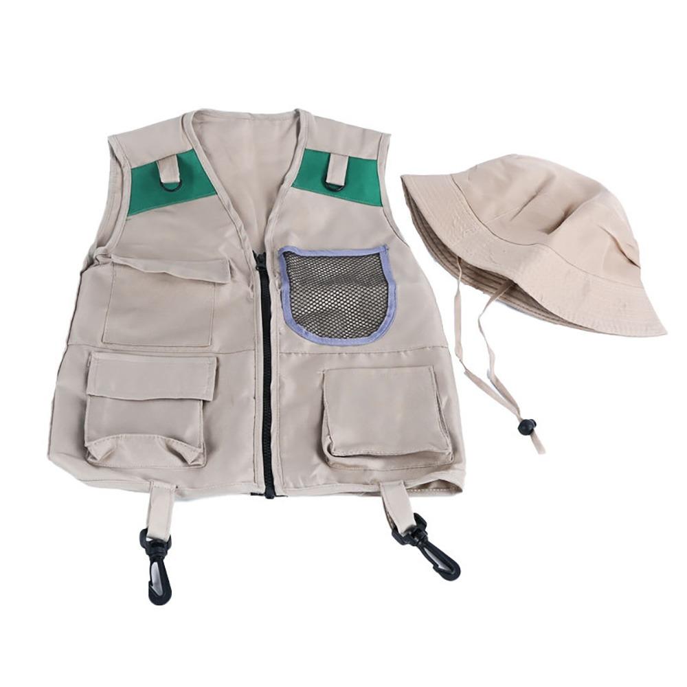 Multicolor Kids Explorer Hat Vest Dress Up Game Cosplay Costumes Kid Outdoor Adventure Kit Unsex 3
Multicolor Kids Explorer Hat Vest Dress Up Game Cosplay Costumes Kid Outdoor Adventure Kit Unsex 3