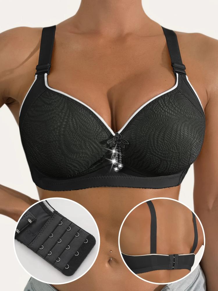 Новый бюстгальтер больших размеров, приподнимающий грудь, с утягивающими вставками по бокам и препятствующий провисанию, облегающий бюстгальтер 46/105BC чёрный
Новый бюстгальтер больших размеров, приподнимающий грудь, с утягивающими вставками по бокам и препятствующий провисанию, облегающий бюстгальтер 46/105BC чёрный