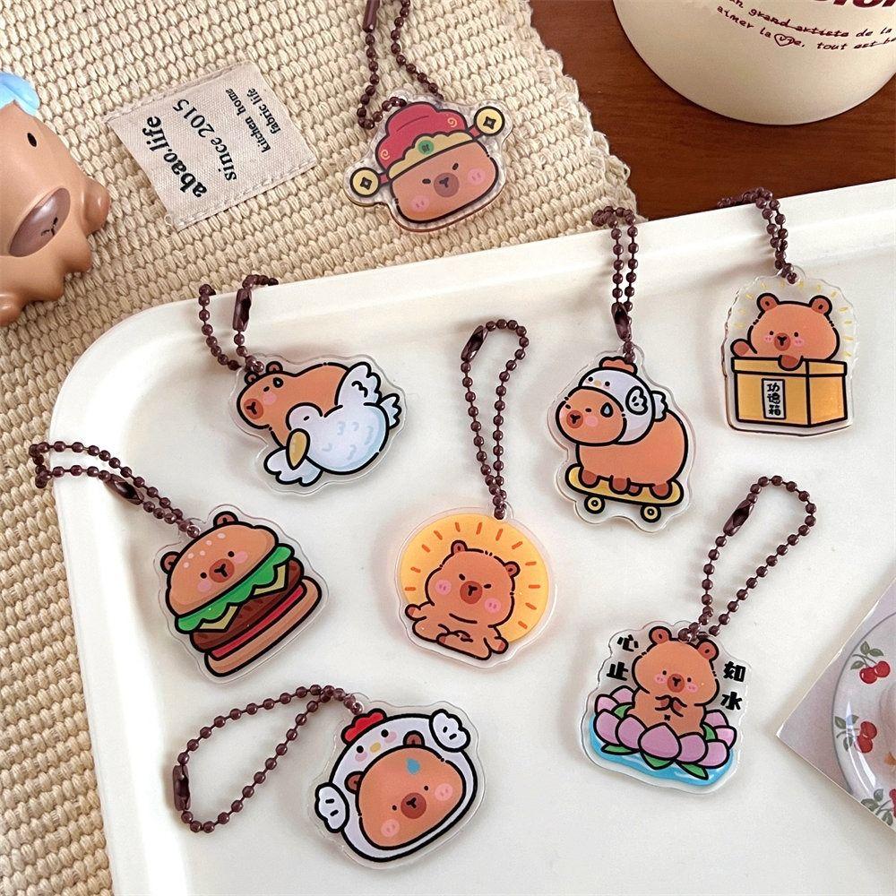 Funny Capybara Keychain Creative Car Keys Chain Birthday Gift Pendant Key Chain Backpack Style 4
Funny Capybara Keychain Creative Car Keys Chain Birthday Gift Pendant Key Chain Backpack Style 4