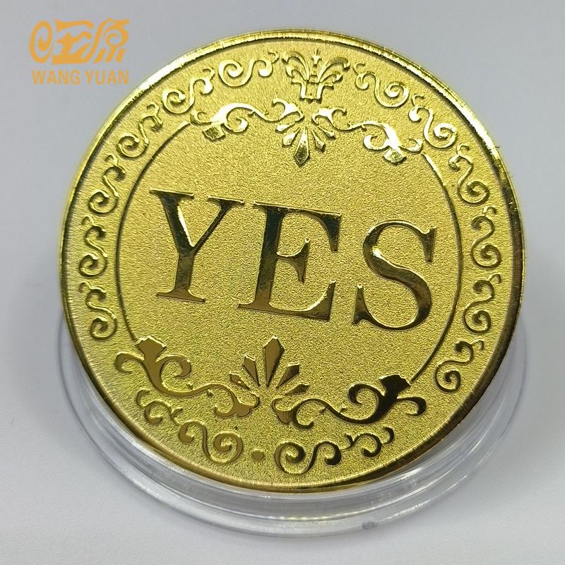 Cross Yes/No Decision Coin: Iron Gilded Commemorative Badge for Magic Games
Cross Yes/No Decision Coin: Iron Gilded Commemorative Badge for Magic Games