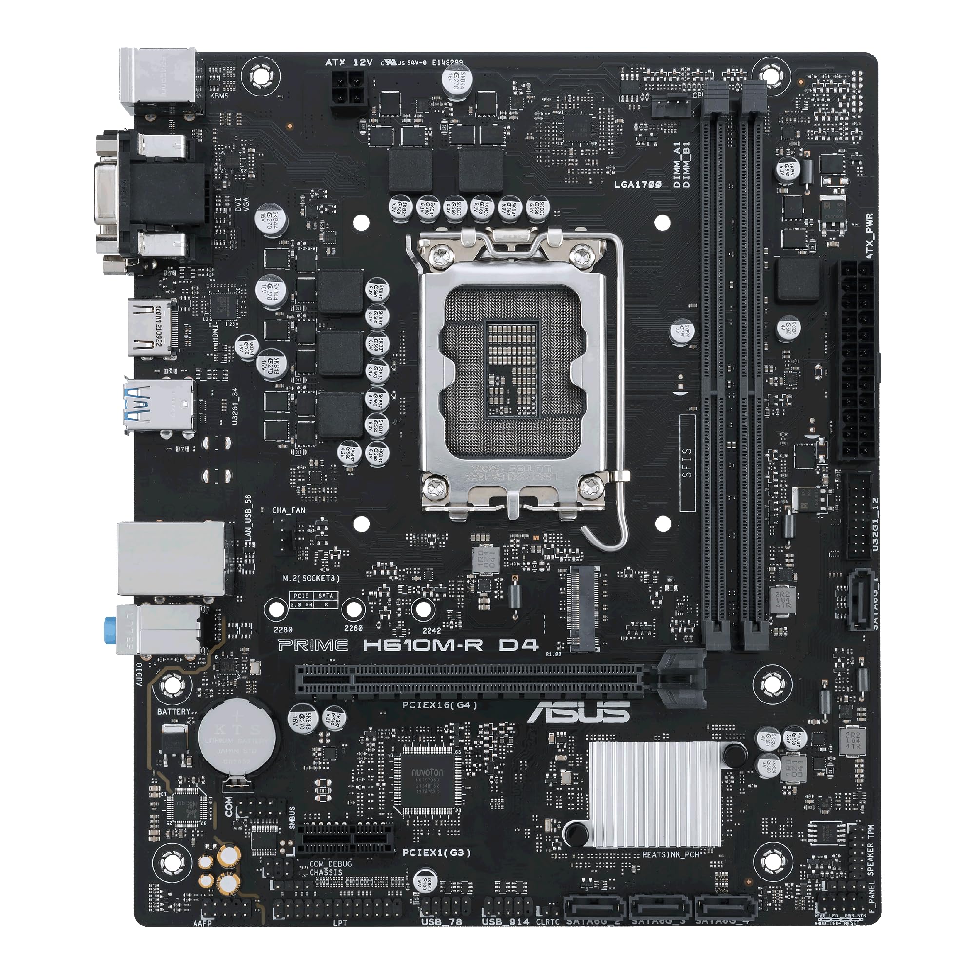 ASUS PRIME MicroATX Motherboard with Intel H610 Chipset, DDR4 Model / PRIME H610M-R D4 (Authorized Japanese Distributor)
ASUS PRIME MicroATX Motherboard with Intel H610 Chipset, DDR4 Model / PRIME H610M-R D4 (Authorized Japanese Distributor)