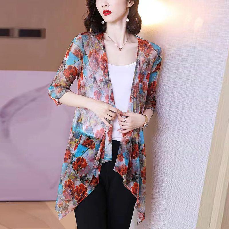 2025 Plus Size Summer Mesh Cardigan – Lightweight Printed Shawl for Sun Protection XL
2025 Plus Size Summer Mesh Cardigan – Lightweight Printed Shawl for Sun Protection XL