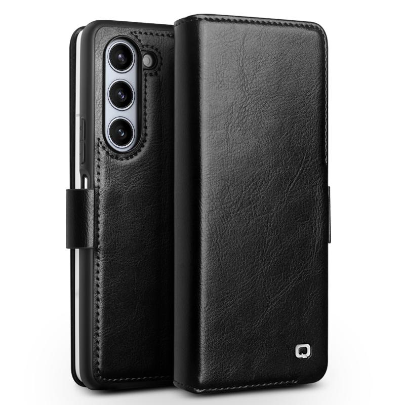 QIALINO Wallet Phone Case for Samsung Galaxy Z Fold5 5G TPU+Genuine Cow Leather Folio Flip Cover Black
QIALINO Wallet Phone Case for Samsung Galaxy Z Fold5 5G TPU+Genuine Cow Leather Folio Flip Cover Black