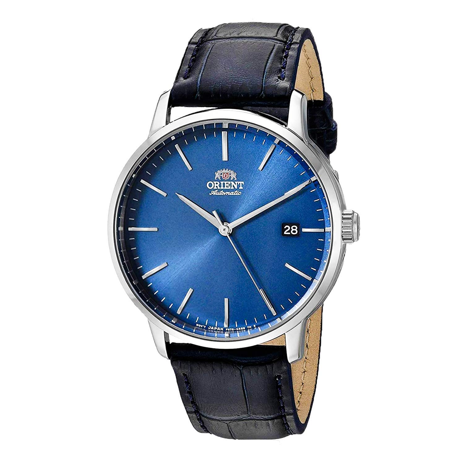 Orient RA-AC0E Japanese Automatic/Hand-wound Modern Watch, Blue - Silver Leather Strap.
Orient RA-AC0E Japanese Automatic/Hand-wound Modern Watch, Blue - Silver Leather Strap.