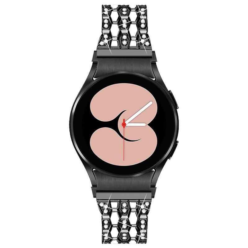 For Samsung Galaxy Watch4 Active 40mm/44mm/Watch4 Classic 42mm/46mm Metal Watch Strap 5 Beads 3 Rows Rhinestones Decor Watch Wrist Band Replacement Black/White
For Samsung Galaxy Watch4 Active 40mm/44mm/Watch4 Classic 42mm/46mm Metal Watch Strap 5 Beads 3 Rows Rhinestones Decor Watch Wrist Band Replacement Black/White