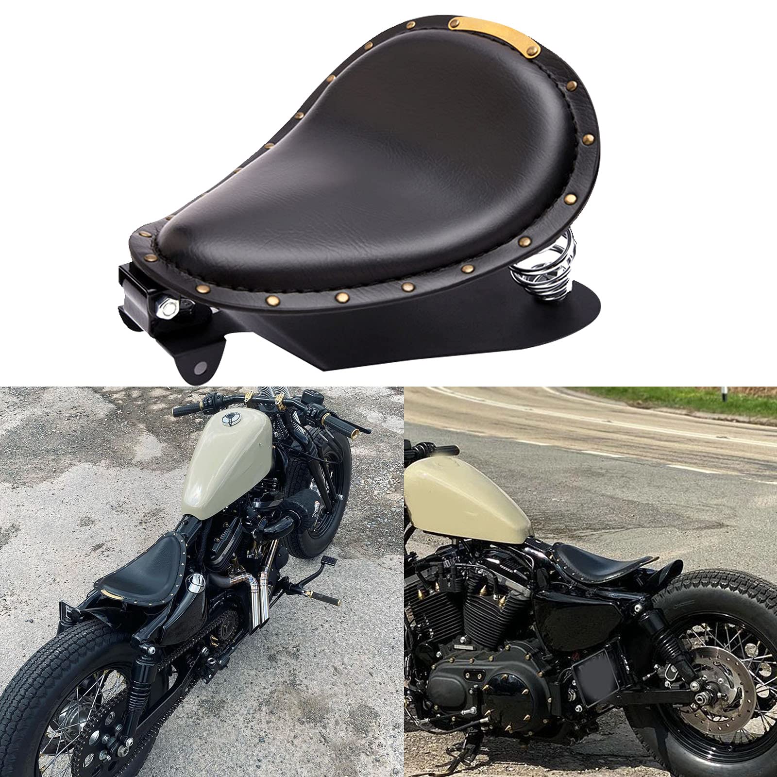 Motorcycle Seat Solo Seat Synthetic Leather Spring Bracket Rivet Cushion Shock Absorption Honda Kawasaki Universal Black чорний
Motorcycle Seat Solo Seat Synthetic Leather Spring Bracket Rivet Cushion Shock Absorption Honda Kawasaki Universal Black чорний