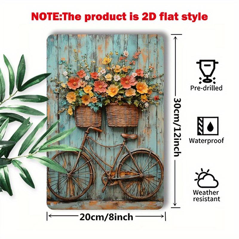 D Flat Vintage Bicycle Metal Wall Art Sign x Inches Iron Decor with Vibrant Floral Design Perfect for Rustic Home 20x30cm(7.8x11.8inch)
D Flat Vintage Bicycle Metal Wall Art Sign x Inches Iron Decor with Vibrant Floral Design Perfect for Rustic Home 20x30cm(7.8x11.8inch)