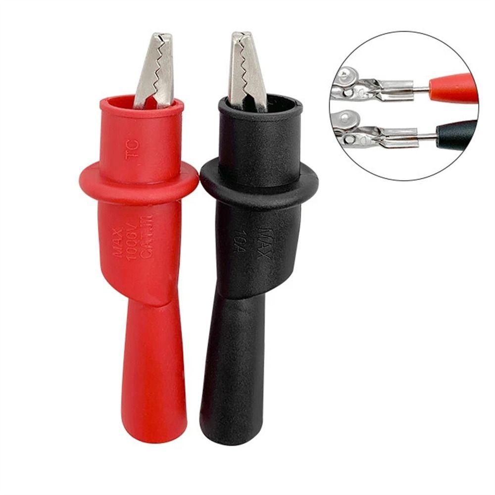 For Multimeter Clip Clamp Electric Testing Terminals Alligator Clips Test Clips Connectors 1Pair
For Multimeter Clip Clamp Electric Testing Terminals Alligator Clips Test Clips Connectors 1Pair