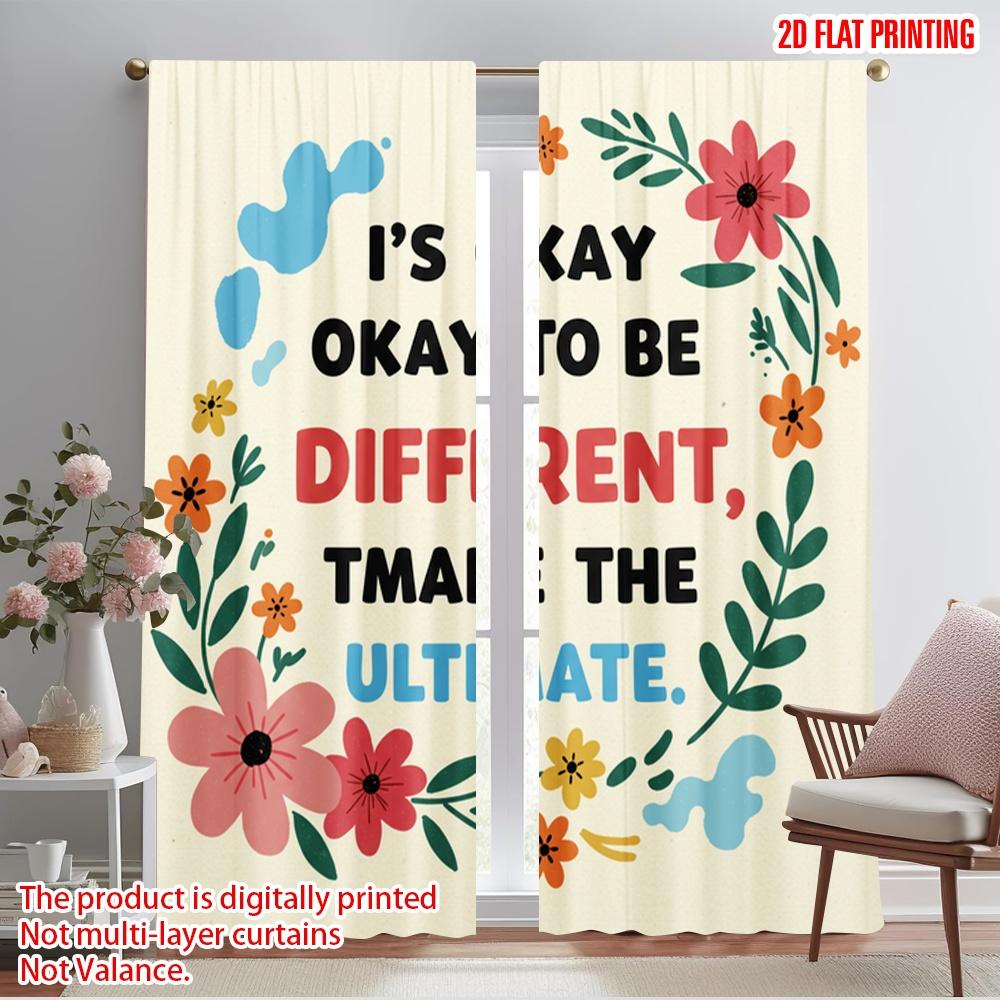 2pcs 2D flat printing Party Curtains It s Okay To Be Different Polyester Fabric Without Electricity Festive Holiday Use for 52.50×116.00 CM 2pcs
2pcs 2D flat printing Party Curtains It s Okay To Be Different Polyester Fabric Without Electricity Festive Holiday Use for 52.50×116.00 CM 2pcs