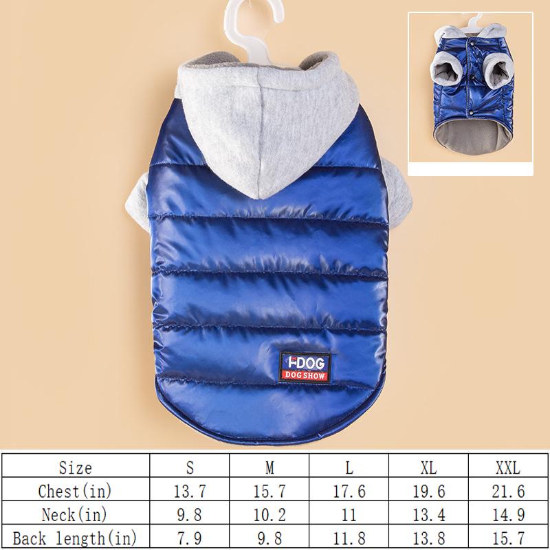 Лидер продаж: осенне-зимняя одежда для собак, непромокаемая одежда для домашних животных, двубортное хлопковое пальто с капюшоном, товары для животных XXL синий
Лидер продаж: осенне-зимняя одежда для собак, непромокаемая одежда для домашних животных, двубортное хлопковое пальто с капюшоном, товары для животных XXL синий