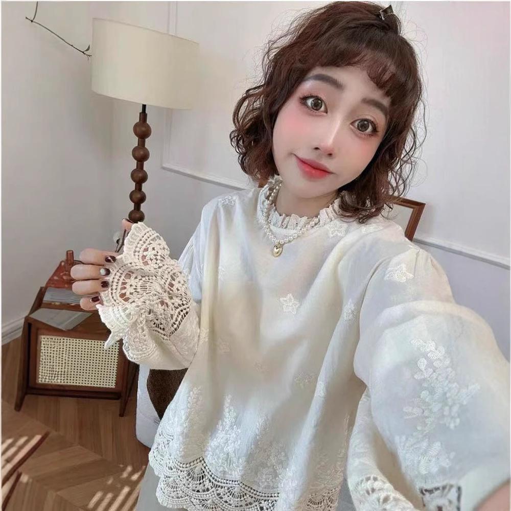 Women s French-Style Lace Trim Long Sleeve Blouse - Korean-Inspired Petite Loose Fit, Spring 2025 Collection XL белый
Women s French-Style Lace Trim Long Sleeve Blouse - Korean-Inspired Petite Loose Fit, Spring 2025 Collection XL белый