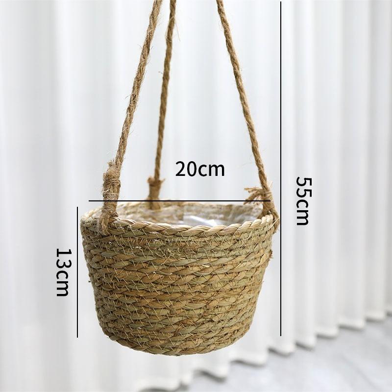 1pcs Straw Woven Flower Pot Hanging Basket Handwoven Creative Home Balcony Garden Hanging Planter Basket for Plant Decoration хакі
1pcs Straw Woven Flower Pot Hanging Basket Handwoven Creative Home Balcony Garden Hanging Planter Basket for Plant Decoration хакі