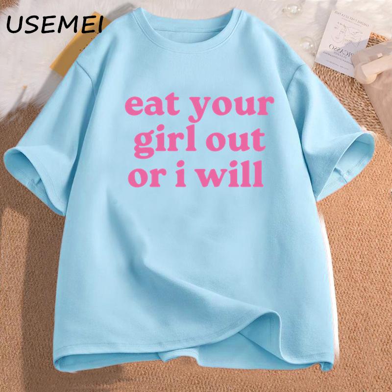 Eat Your Girl Out Or I Will tshirt women men Soft Unisex TShirt Funny Lesbian Bisexual Woman LGBTQ Pride t Shirt WLW Gay Pride 4XL
Eat Your Girl Out Or I Will tshirt women men Soft Unisex TShirt Funny Lesbian Bisexual Woman LGBTQ Pride t Shirt WLW Gay Pride 4XL