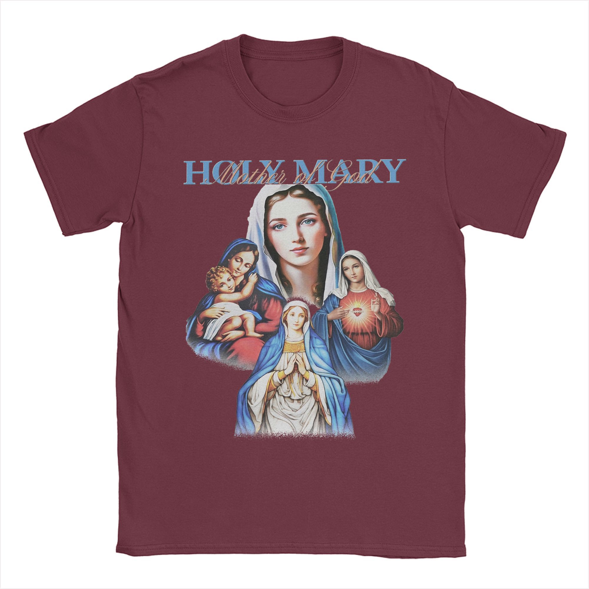 Men s T-Shirts Holy Mary Collage Awesome Cotton Tee Shirt Short Sleeve T Shirts Crewneck Tops New Arrival XXXXXL бордовий
Men s T-Shirts Holy Mary Collage Awesome Cotton Tee Shirt Short Sleeve T Shirts Crewneck Tops New Arrival XXXXXL бордовий