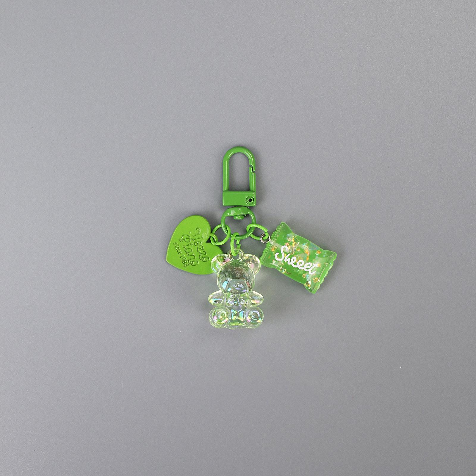 Metal Keychain Pendant Bear Shape Heart Candy Design Durable Painted Surface Keyring Charm Accessory for Bags and Keys One Size
Metal Keychain Pendant Bear Shape Heart Candy Design Durable Painted Surface Keyring Charm Accessory for Bags and Keys One Size