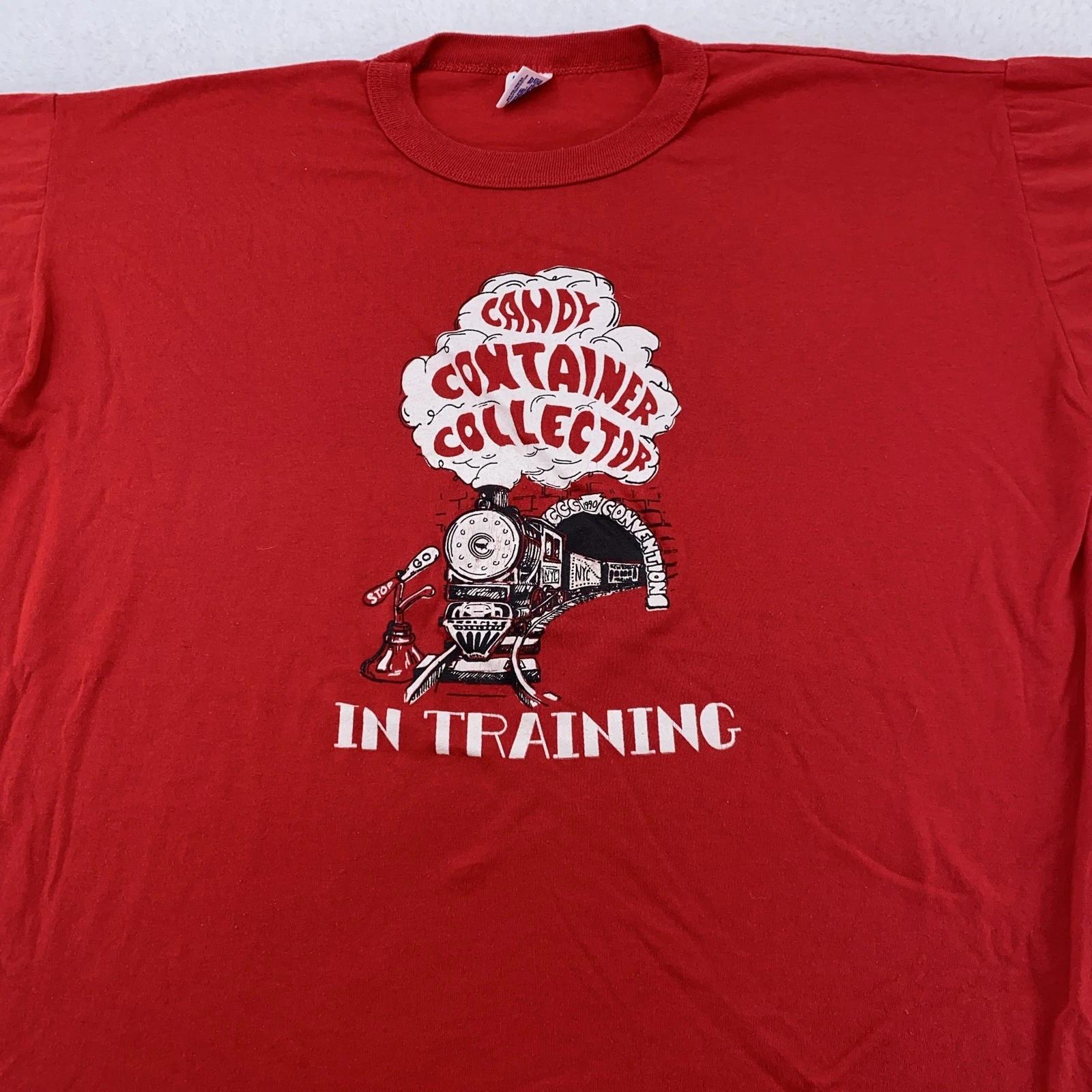 Vintage Candy Container Collector In Training Shirt Mens XL Train Graphic 90s 3XL
Vintage Candy Container Collector In Training Shirt Mens XL Train Graphic 90s 3XL