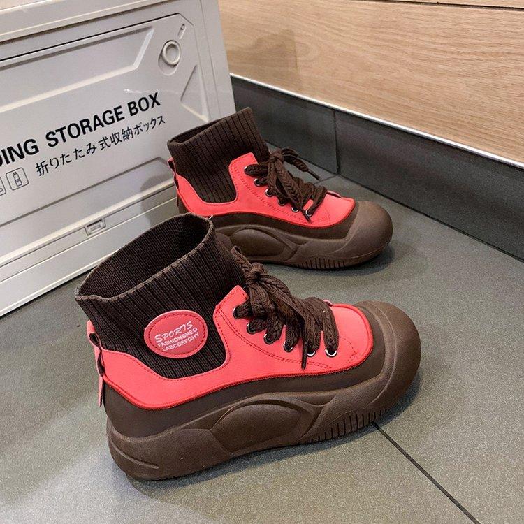 Ботинки Martin женские эластичные носки сапоги показывают модную женскую обувь короткие сапоги с тесьмой 2024 новые высокие повседневные сапоги из хлопка на осень и зиму 40
Ботинки Martin женские эластичные носки сапоги показывают модную женскую обувь короткие сапоги с тесьмой 2024 новые высокие повседневные сапоги из хлопка на осень и зиму 40