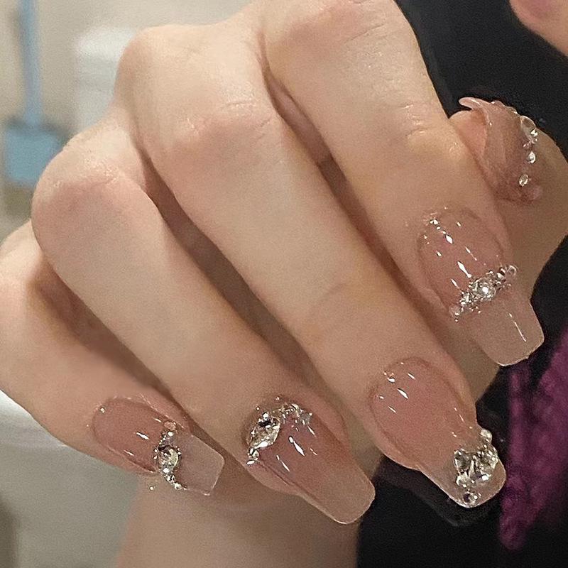 Oatmeal High-End Crushed Diamond Manicure Removable Nail Stickers for Autumn/Winter Large
Oatmeal High-End Crushed Diamond Manicure Removable Nail Stickers for Autumn/Winter Large