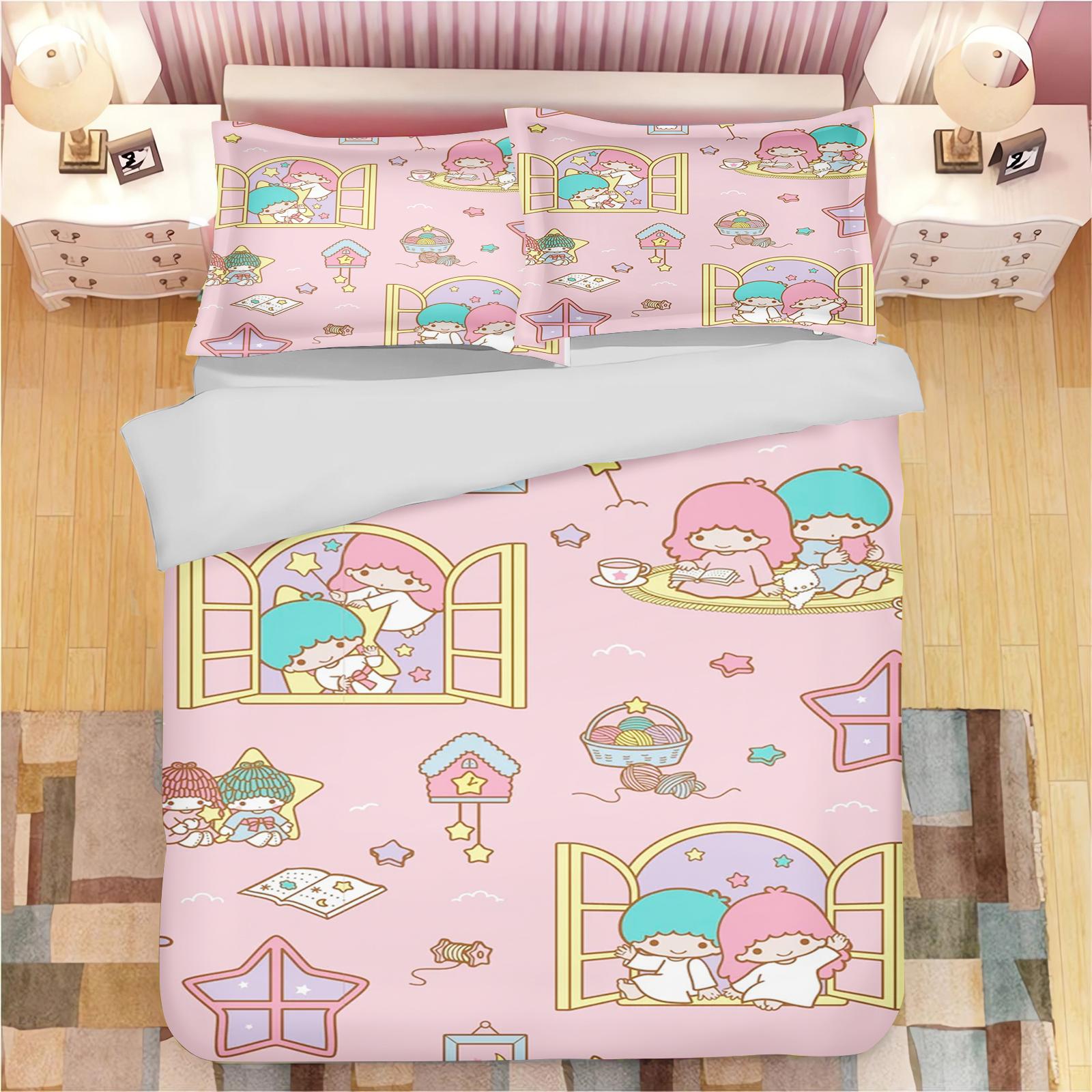 Duvet Cover MINISO-LITTLE TWIN STARS Bedding Set Children S King Size Twin Covers Children Printed 100% Polyester 90X200cm
Duvet Cover MINISO-LITTLE TWIN STARS Bedding Set Children S King Size Twin Covers Children Printed 100% Polyester 90X200cm