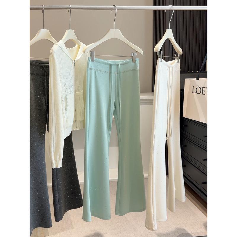 Sparkling hot diamond glutinous rice wide-leg micro-pull pants women s spring, new high-waisted drape lazy sports pants S мятный зеленый
Sparkling hot diamond glutinous rice wide-leg micro-pull pants women s spring, new high-waisted drape lazy sports pants S мятный зеленый