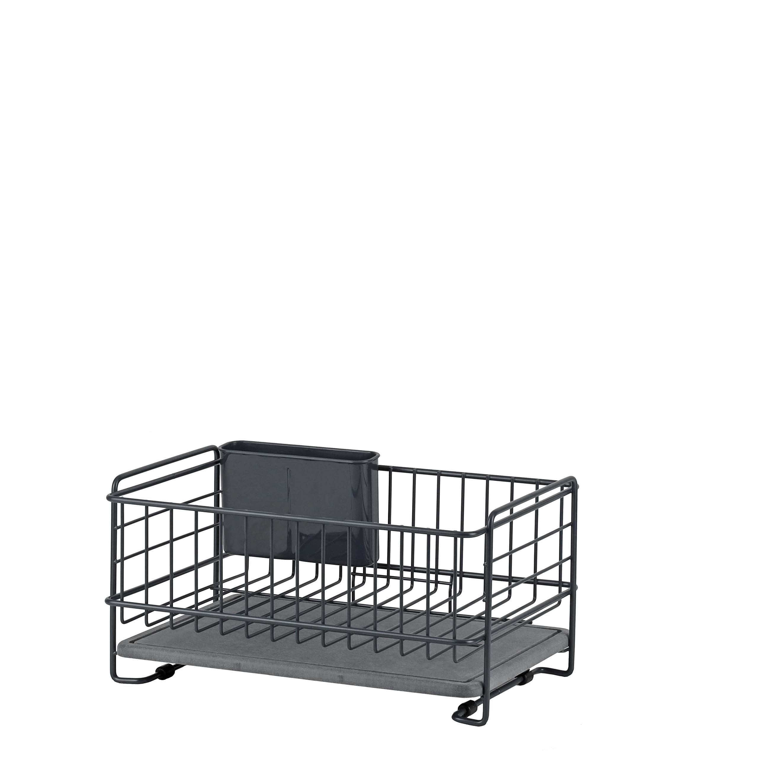 Pearl Metal Iron Dish Drying Basket, Mini, Dark Gray, with Diatomaceous Earth Tray, AZ-5552
Pearl Metal Iron Dish Drying Basket, Mini, Dark Gray, with Diatomaceous Earth Tray, AZ-5552