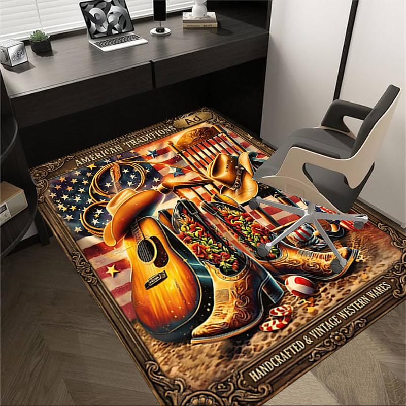 1PC American Traditions Handcrafted Western Wares Non-Slip Floor Carpet Compatible for Office&Living Room&Bedroom&Dining room - Soft & Pattern-G0386 60cm by 90cm
1PC American Traditions Handcrafted Western Wares Non-Slip Floor Carpet Compatible for Office&Living Room&Bedroom&Dining room - Soft & Pattern-G0386 60cm by 90cm