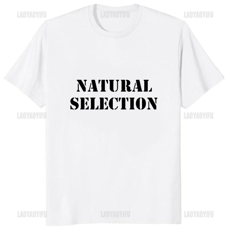 Natural Selection Текстовий друк Футболки унісекс Evolution Графічні футболки Модний повсякденний вуличний одяг Топи в стилі Harajuku Вільні футболки S
Natural Selection Текстовий друк Футболки унісекс Evolution Графічні футболки Модний повсякденний вуличний одяг Топи в стилі Harajuku Вільні футболки S