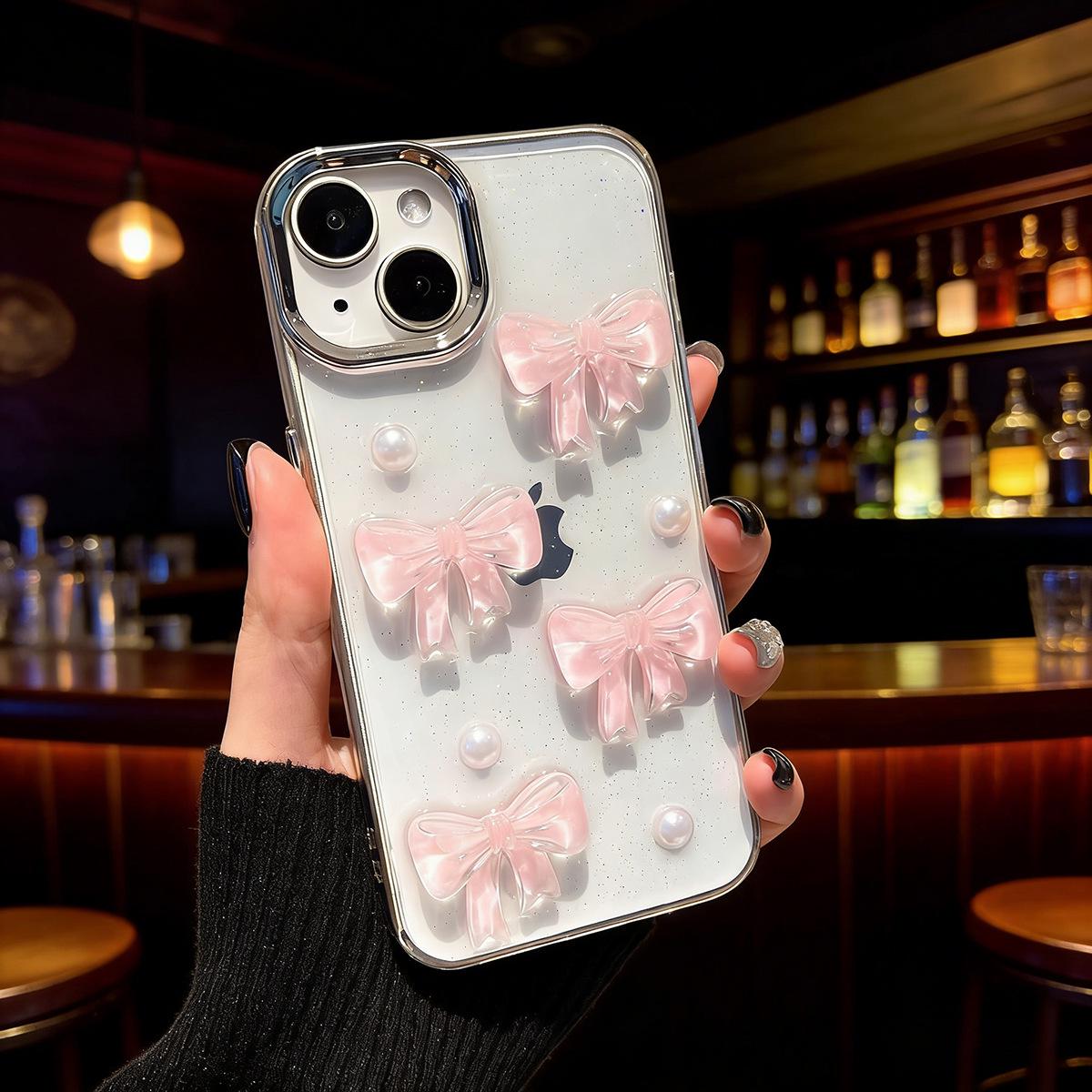 Pink Pearl Bow iPhone 16 Pro Max/17 Pro Sparkly Girly Translucent Case iPhone 17
Pink Pearl Bow iPhone 16 Pro Max/17 Pro Sparkly Girly Translucent Case iPhone 17