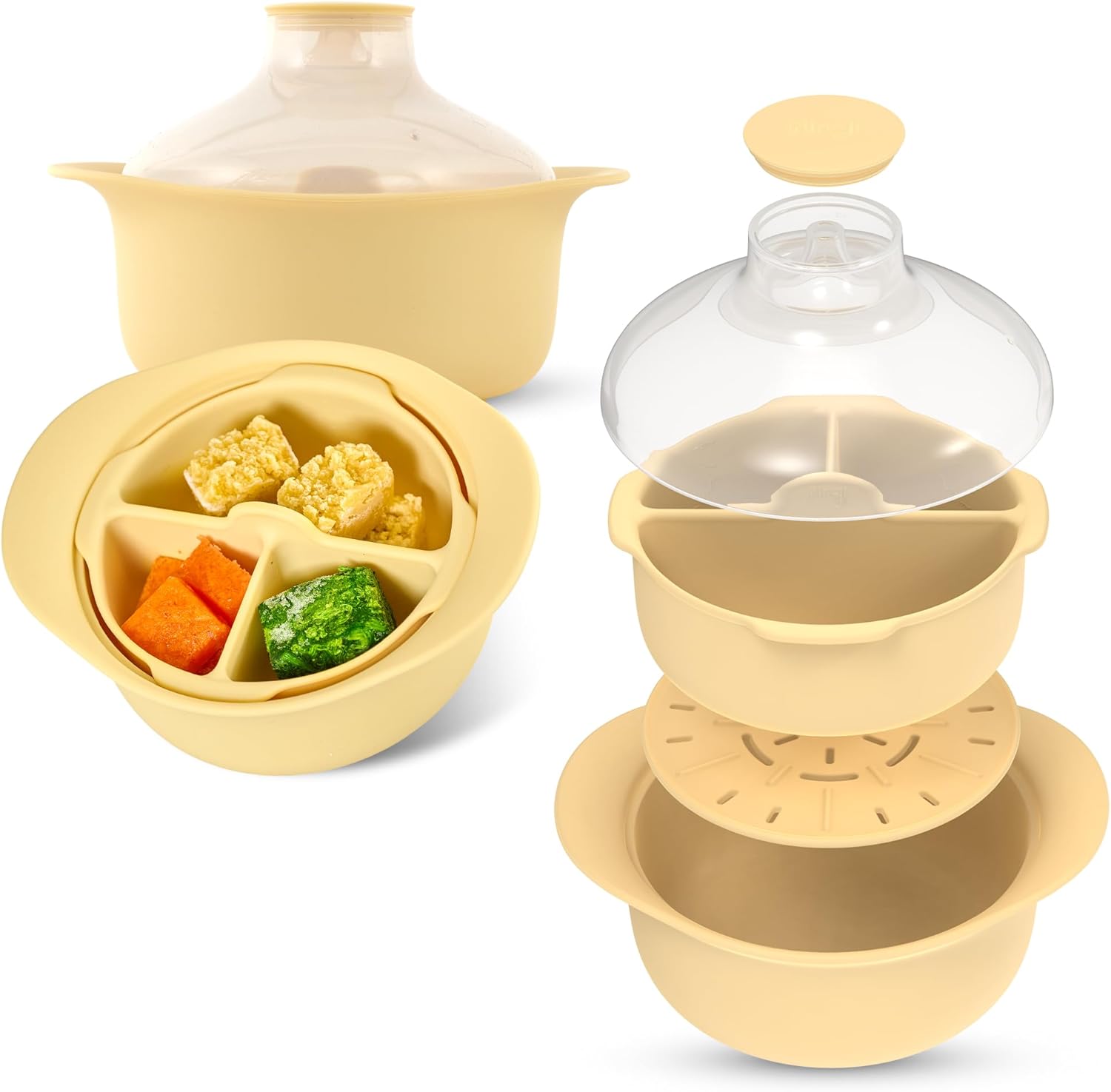 Microwave Steamer Pot with Handle & Lid - Korean 100% Food-Grade Steamer Bowl, United States
Microwave Steamer Pot with Handle & Lid - Korean 100% Food-Grade Steamer Bowl, United States