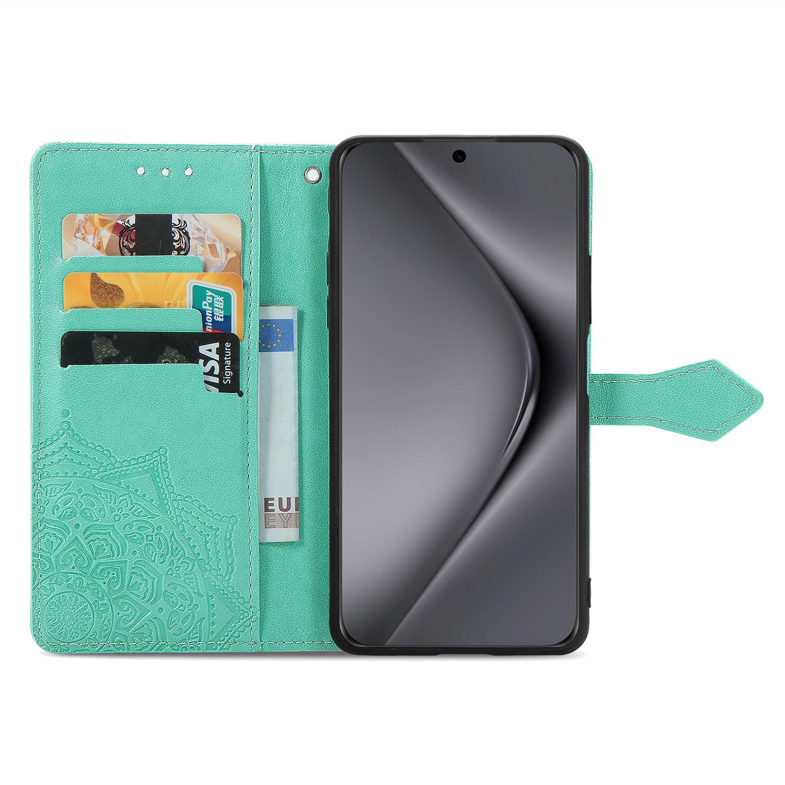 For Huawei Pura 70 Ultra Case PU Leather Mandala Flower Phone Cover with Strap Green
For Huawei Pura 70 Ultra Case PU Leather Mandala Flower Phone Cover with Strap Green