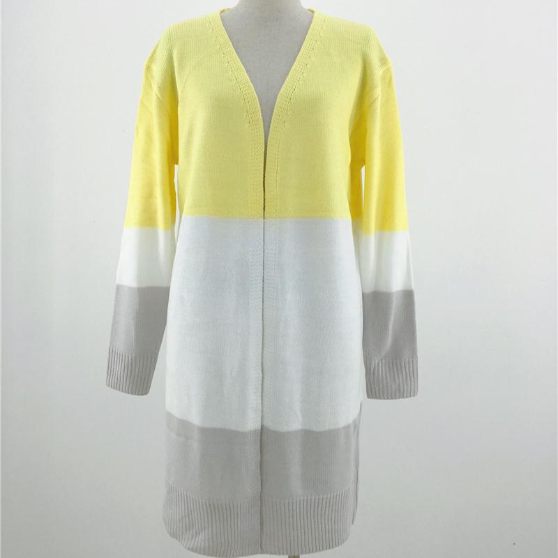 IHUASU Женский осенне-зимний дорожный кардиган большого размера с полосками, длинный свободный свитер XL жёлтый
IHUASU Женский осенне-зимний дорожный кардиган большого размера с полосками, длинный свободный свитер XL жёлтый