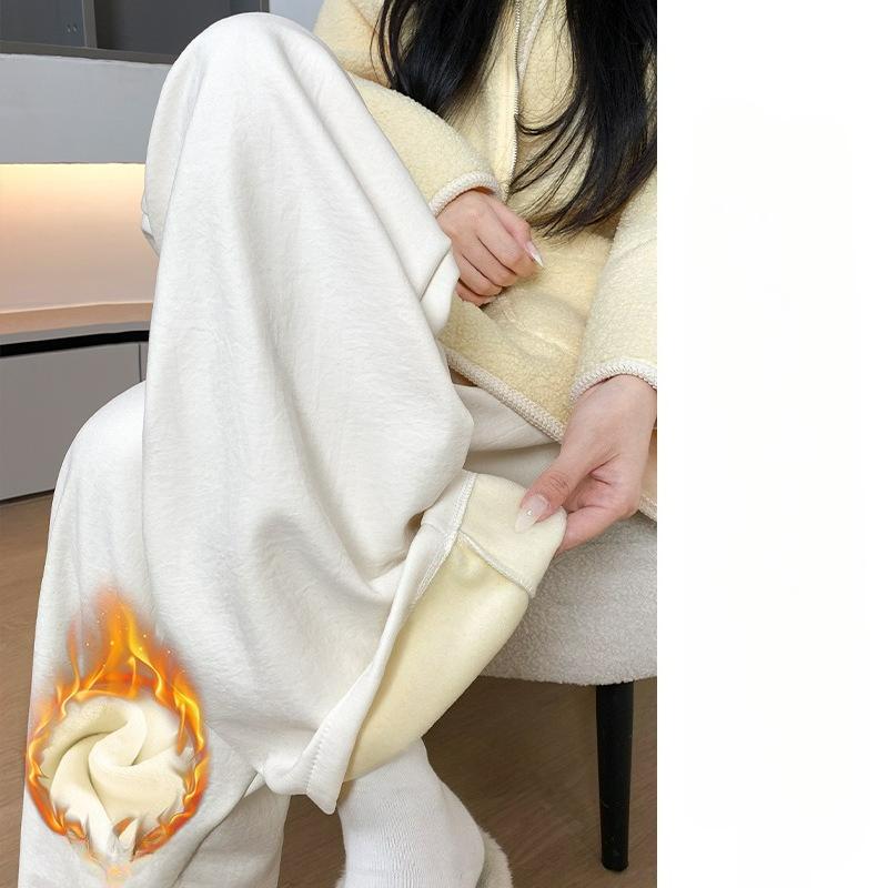 Lamb Fleece Milk Fleece Pants Women s Autumn and Winter Plus Velvet Thick Cotton Pants Casual Straight Wide-leg Pants XS бежевий
Lamb Fleece Milk Fleece Pants Women s Autumn and Winter Plus Velvet Thick Cotton Pants Casual Straight Wide-leg Pants XS бежевий