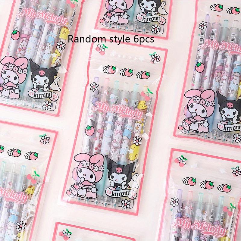 6pcs my melody Sanrio creative cartoon cute family bag metal hook press pen student press neutral pen sign pen 0.5mm black Random style 6pcs
6pcs my melody Sanrio creative cartoon cute family bag metal hook press pen student press neutral pen sign pen 0.5mm black Random style 6pcs