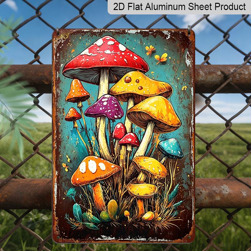 2D Flat, Vintage Colorful Mushrooms Aluminum Sign - Retro Forest Wall Decor Cabin Decor, Forest Themed Room, Rustic Home, Witchy Space, Plant Lover 20*30cm
2D Flat, Vintage Colorful Mushrooms Aluminum Sign - Retro Forest Wall Decor Cabin Decor, Forest Themed Room, Rustic Home, Witchy Space, Plant Lover 20*30cm