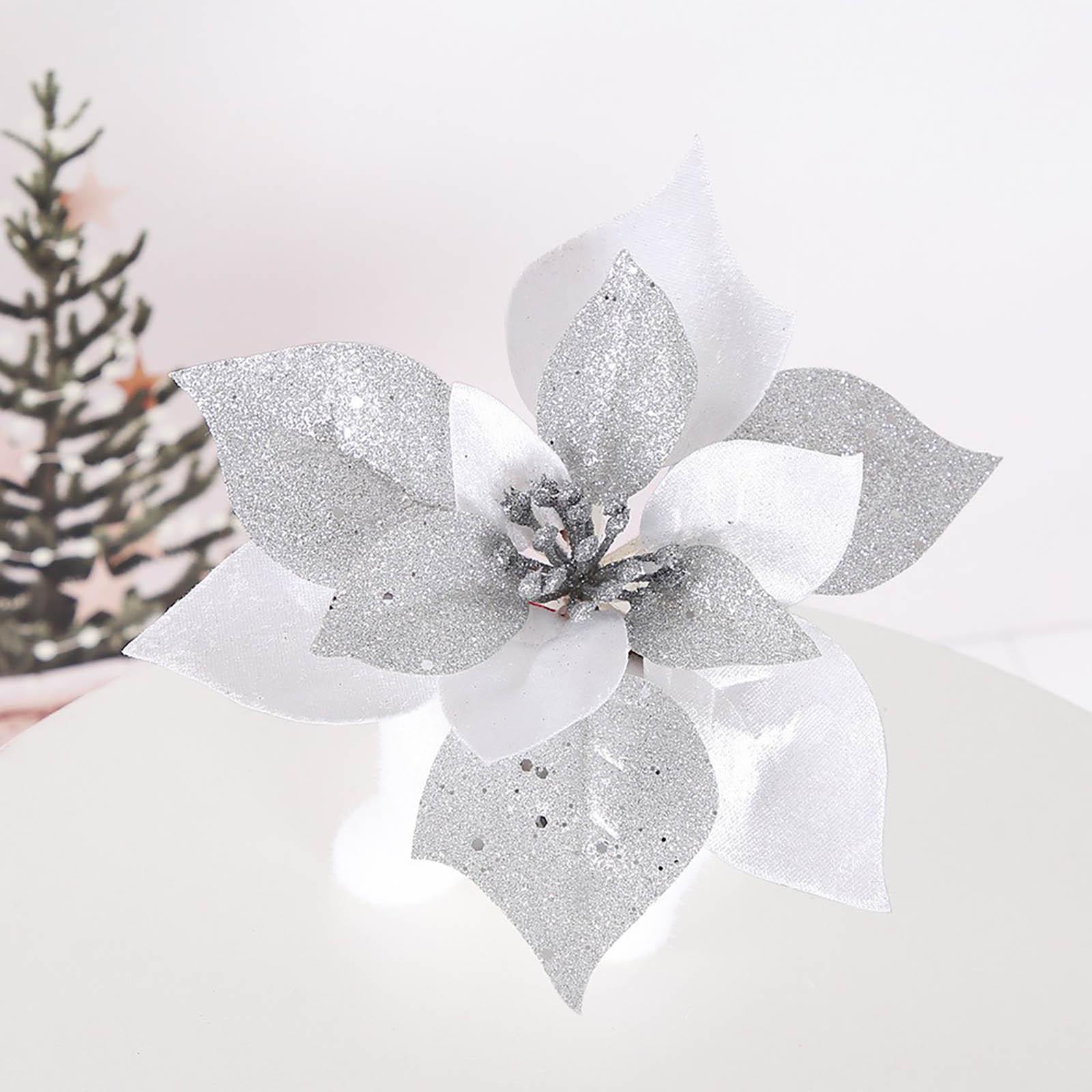 Блестящие рождественские цветы, искусственные цветы, веселые рождественские украшения, украшения для дома, рождественские елочные украшения, подарок на Новый год One Size серебряный
Блестящие рождественские цветы, искусственные цветы, веселые рождественские украшения, украшения для дома, рождественские елочные украшения, подарок на Новый год One Size серебряный