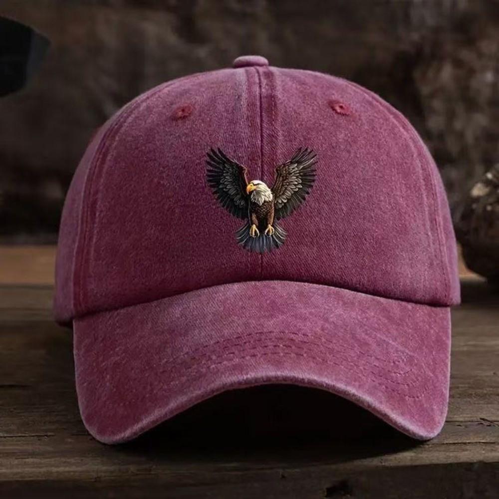 Washed Cotton Winged Eagle Print Baseball Cap Visor Faded Baseball Hats Adjustable Outdoor Leisure Peaked Cap вино красного
Washed Cotton Winged Eagle Print Baseball Cap Visor Faded Baseball Hats Adjustable Outdoor Leisure Peaked Cap вино красного