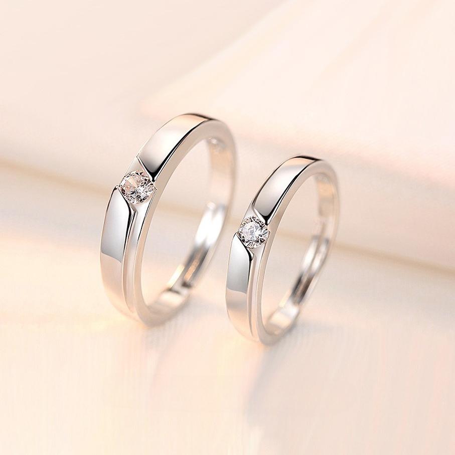 2PCS New 925 Silver Couple Ring 5A Zircon for Women Men Wedding Luxury Jewelry Charm Party Fashion High Quality Ring resizable
2PCS New 925 Silver Couple Ring 5A Zircon for Women Men Wedding Luxury Jewelry Charm Party Fashion High Quality Ring resizable