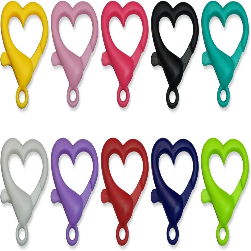 50pcs 50pcs Heart-Shaped Lobster Claw Clasps Plastic Lanyard Snap Hooks ID Card Hooks Clips Women
50pcs 50pcs Heart-Shaped Lobster Claw Clasps Plastic Lanyard Snap Hooks ID Card Hooks Clips Women