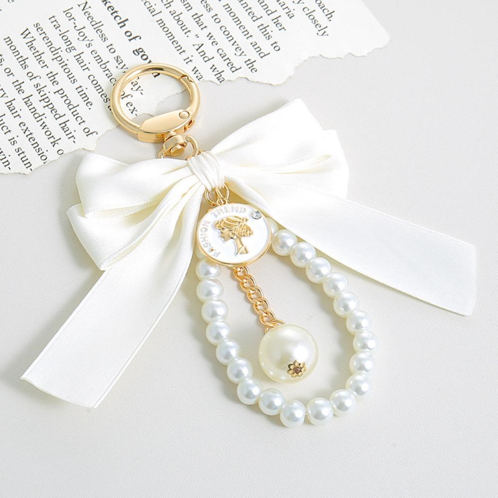 Big Bow Bow Key Chain Pearl Chain Car Keychain Exquisite Pearl Beaded Pendant Keyring бежевий
Big Bow Bow Key Chain Pearl Chain Car Keychain Exquisite Pearl Beaded Pendant Keyring бежевий