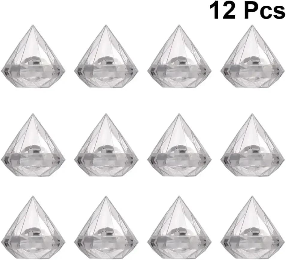 12 PCS Clear Diamond Shape Candy Box Acrylic Wedding Engagement Birthday Party Graduation Bachelor Party Theme Favors as shown
12 PCS Clear Diamond Shape Candy Box Acrylic Wedding Engagement Birthday Party Graduation Bachelor Party Theme Favors as shown