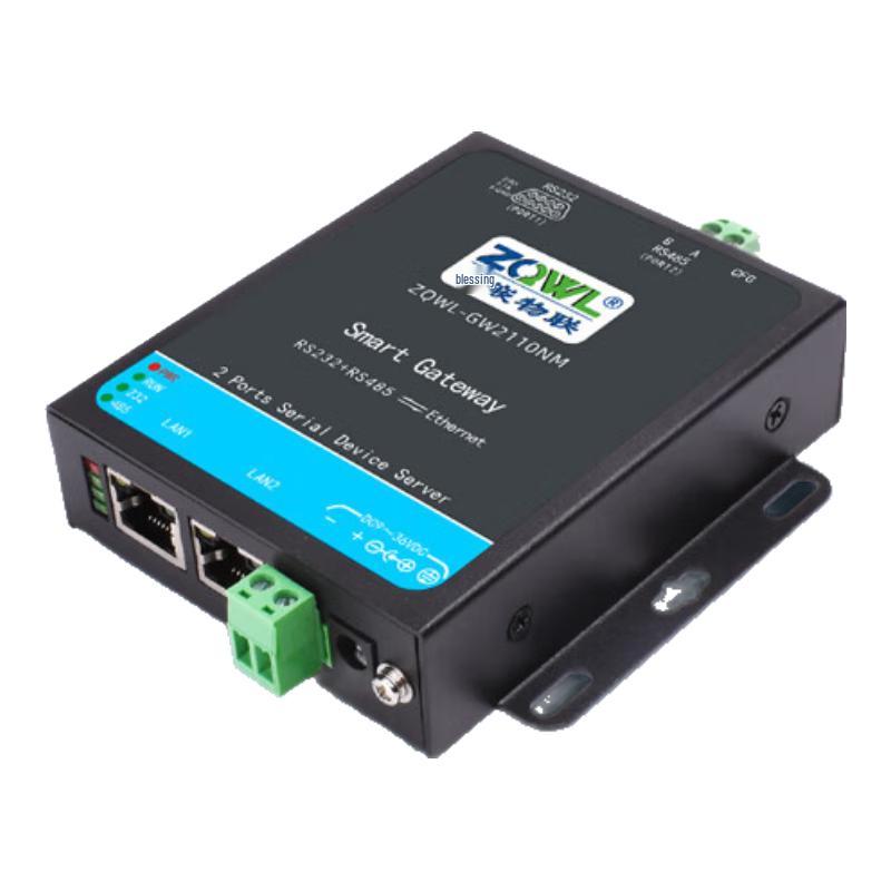 ZhiQian GW2110NM RS485/232 Serial to Ethernet Converter Wall Mount
ZhiQian GW2110NM RS485/232 Serial to Ethernet Converter Wall Mount