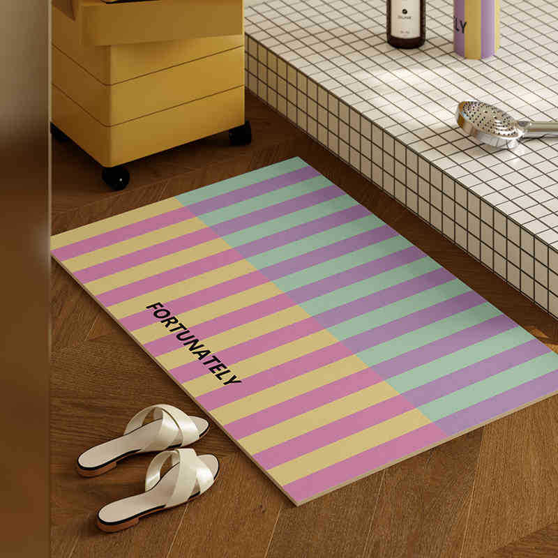 Dopamine Bathroom Diatom Mud Floor Mat Ins Air Absorbing Quick-drying Anti-slip Mat Bathroom Door Easy-to-maintenance Floor Mat 40 * 60cm
Dopamine Bathroom Diatom Mud Floor Mat Ins Air Absorbing Quick-drying Anti-slip Mat Bathroom Door Easy-to-maintenance Floor Mat 40 * 60cm
