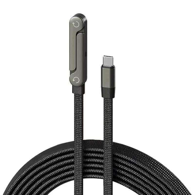 2026 Innovative Folding Braided USB-C Data Cable with Built-in Stand for Super Fast Charging
2026 Innovative Folding Braided USB-C Data Cable with Built-in Stand for Super Fast Charging